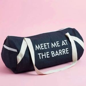 Meet me at the barre gym bag